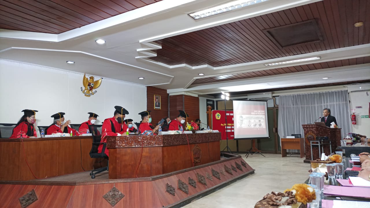 Ujian Terbuka Hari Pudjo Nugroho Fakultas Hukum Untag Surabaya