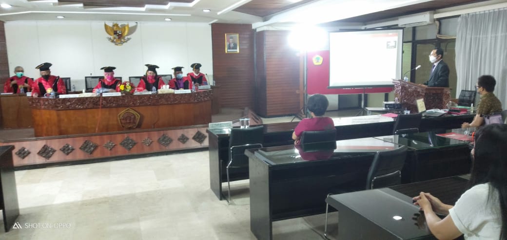 Ujian Terbuka Hariyasin Fakultas Hukum Untag Surabaya