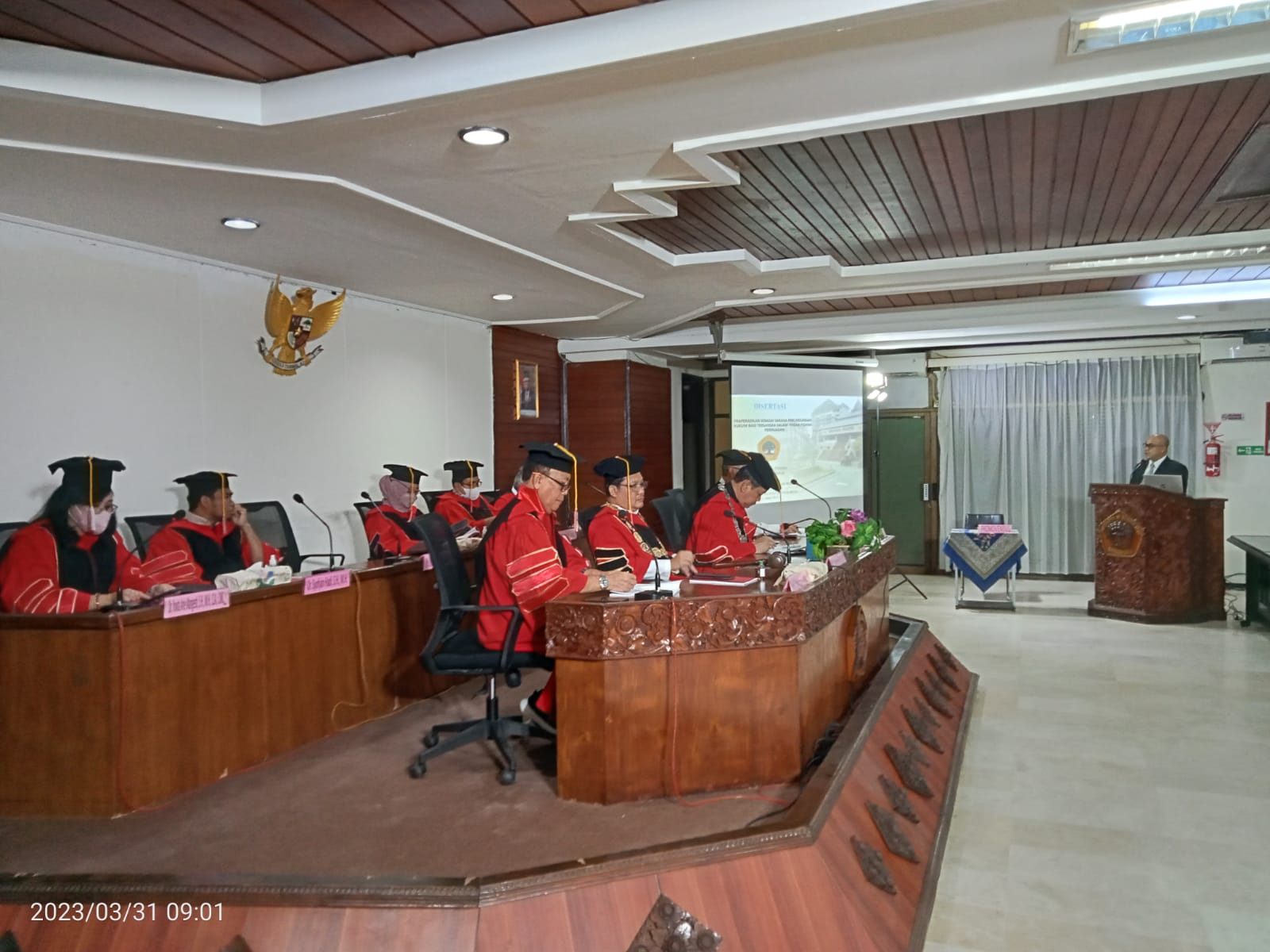 Ujian Terbuka Agung Satryo Wibowo Fakultas Hukum Untag Surabaya
