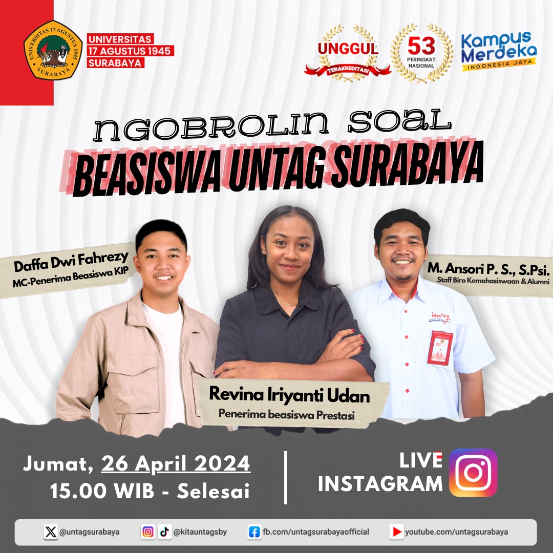 Ngobrolin Beasiswa UNTAG Surabaya