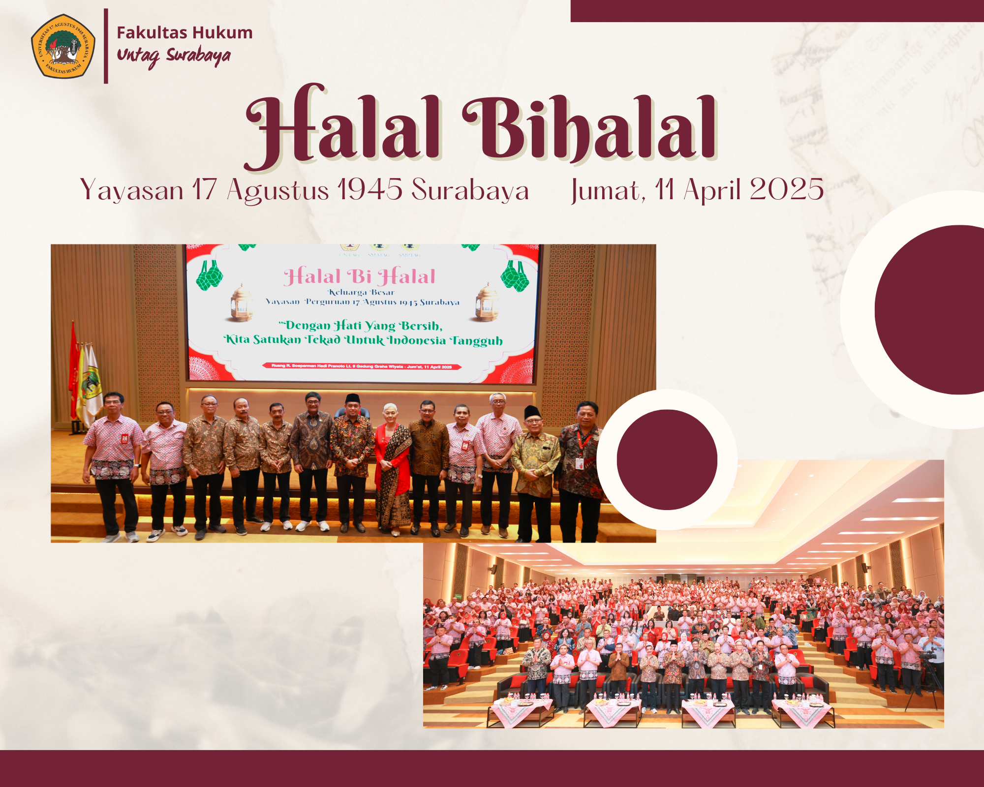 Halal Bihalal Yayasan 17 Agustus 1945 Surabaya