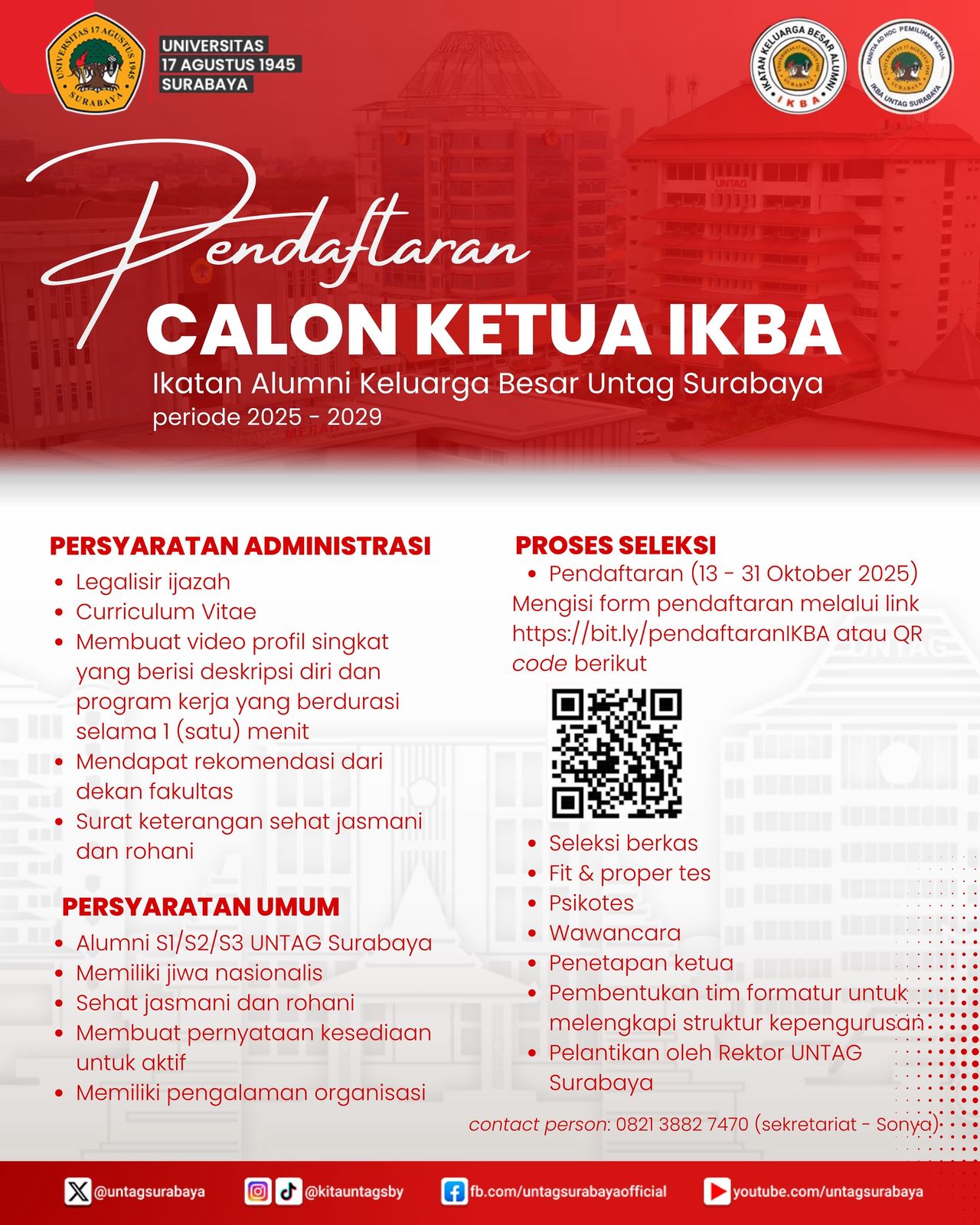 Pendaftaran calon ketua IKBA