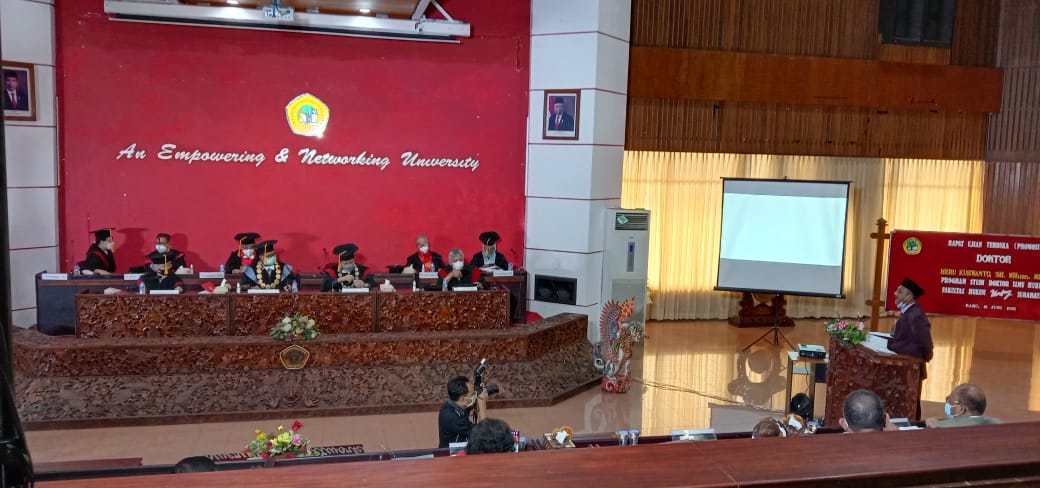 Ujian Terbuka Heru Kuswanto Fakultas Hukum Untag Surabaya