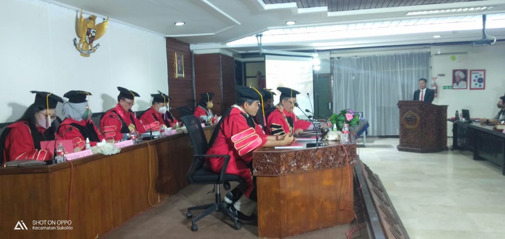 Ujian Terbuka Chamdani Fakultas Hukum Untag Surabaya