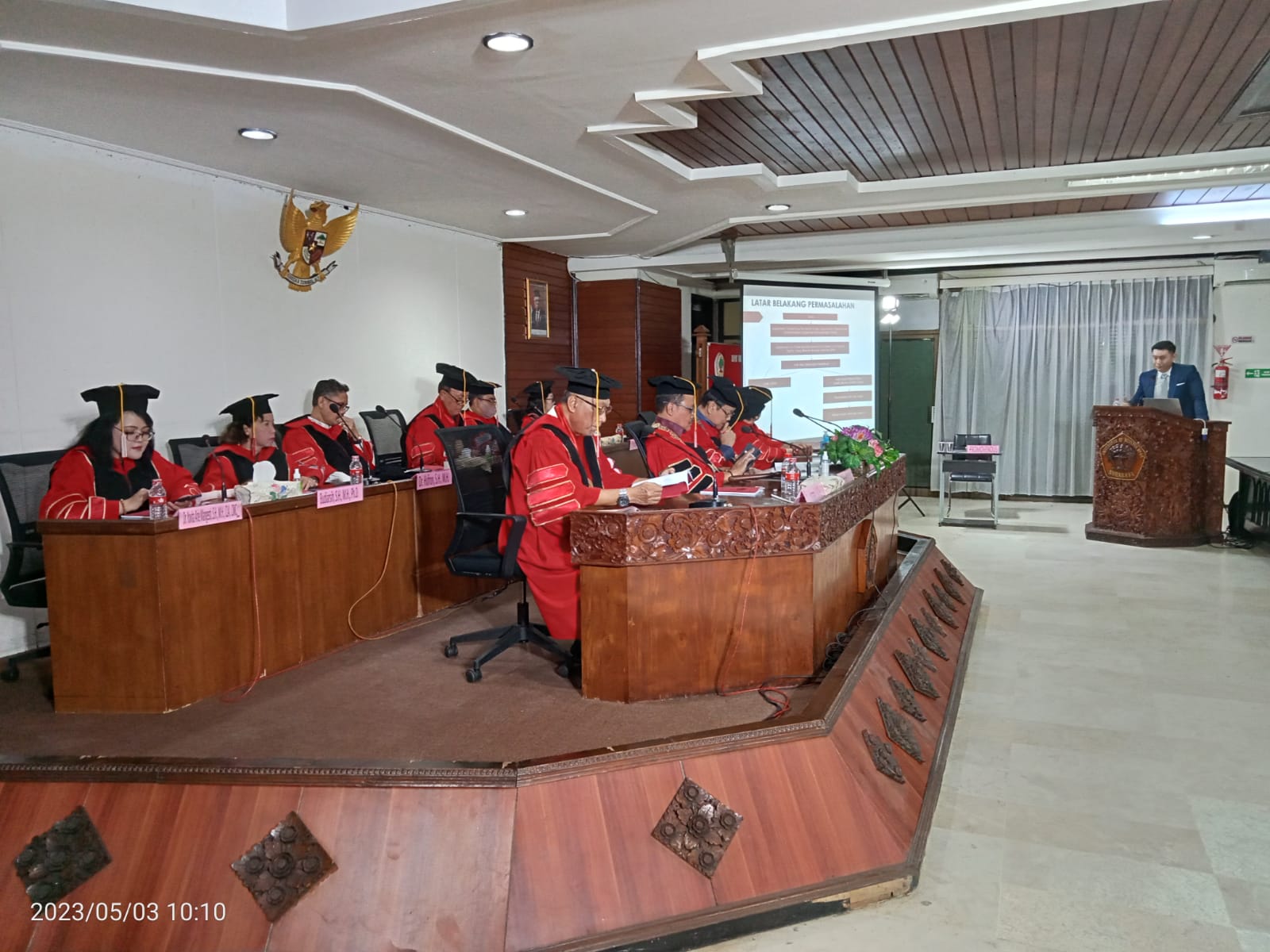 Ujian Terbuka Sebastian Putra Gunawan Fakultas Hukum Untag Surabaya