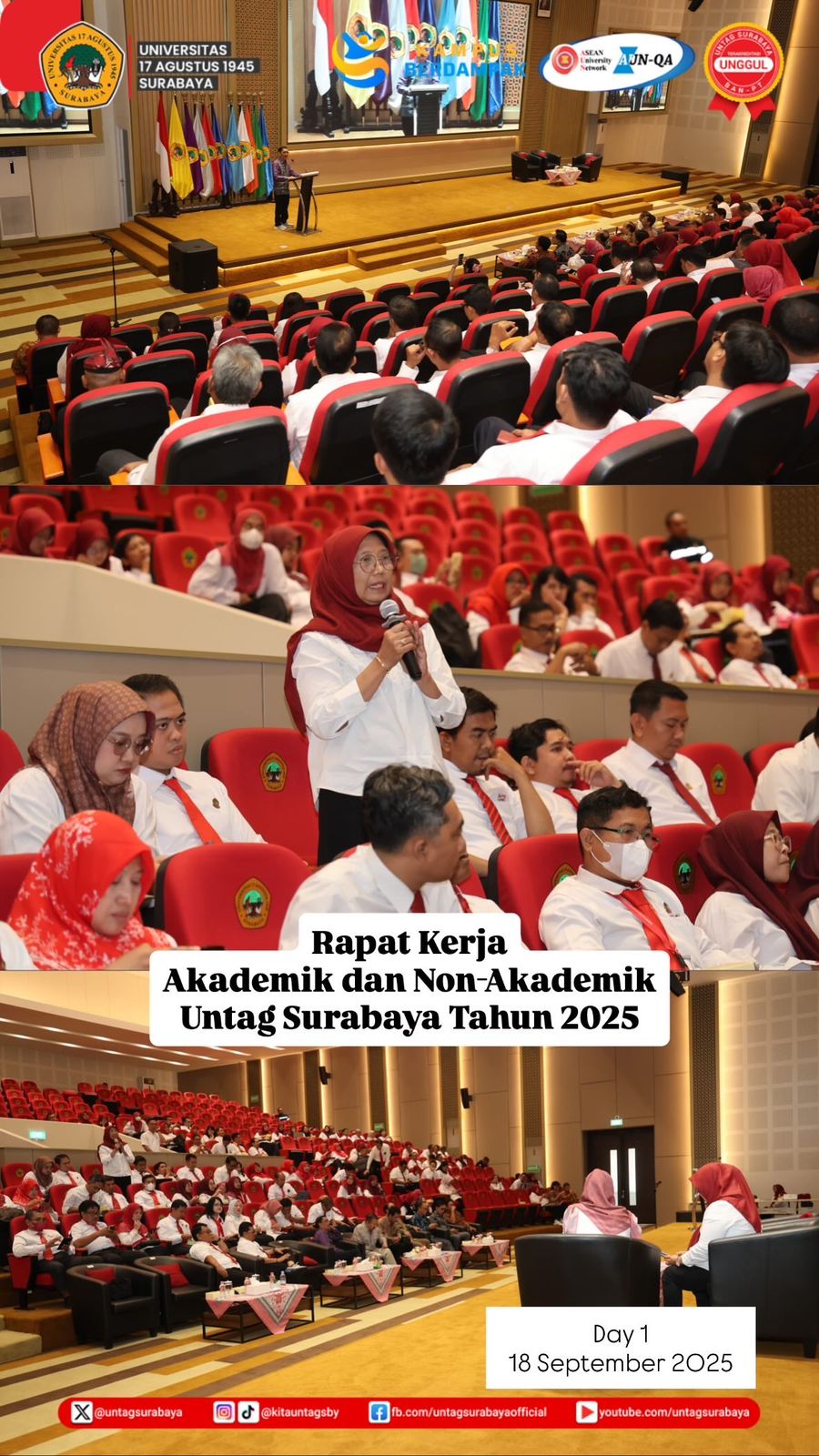 Rapat Kerja Akademik dan Non Akademik UNTAG Surabaya Tahun 2025