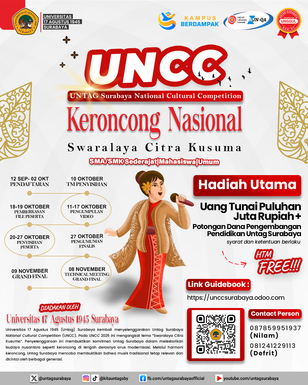 Untag Surabaya National Cultural Competition (UNCC)