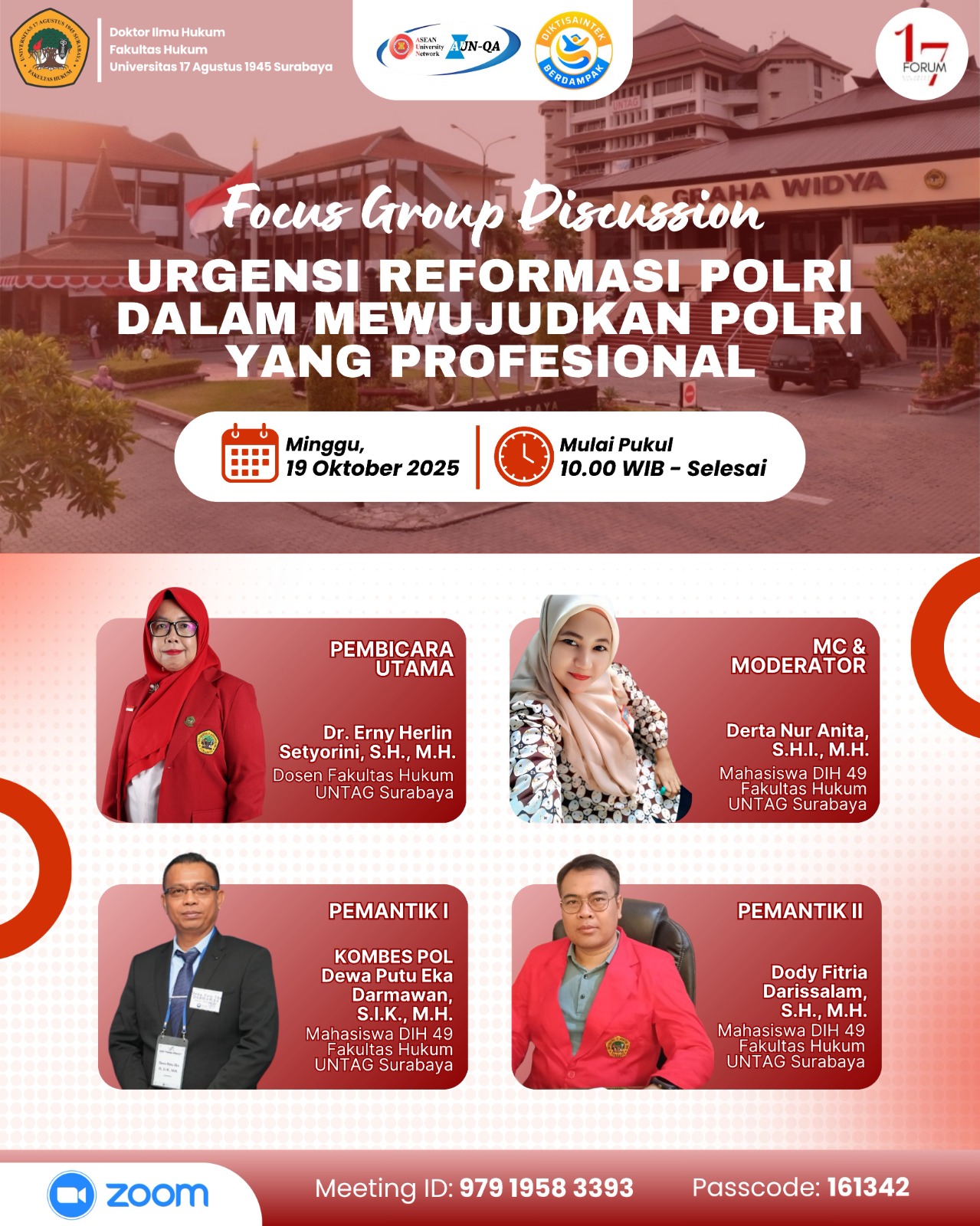 FGD : Urgensis Reformasi Polri dalam mewujudkan Polri yang profesional