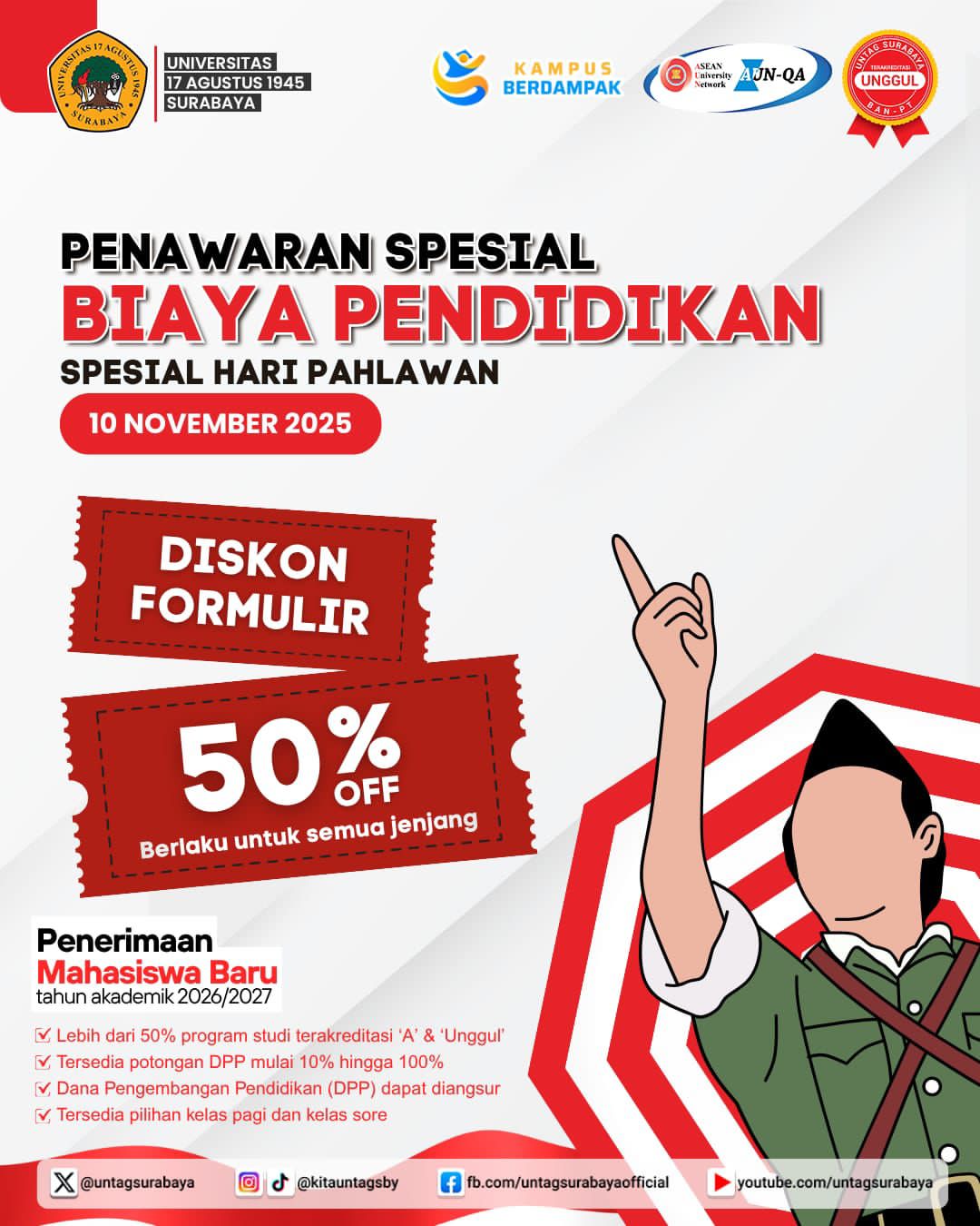 Diskon Formulir Spesial Hari Pahlawan