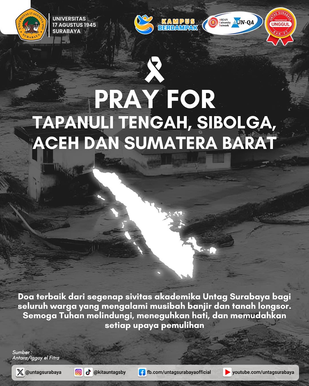 Pray For Tapanuli Tengah, Sibolga, Aceh, dan Sumatera Barat