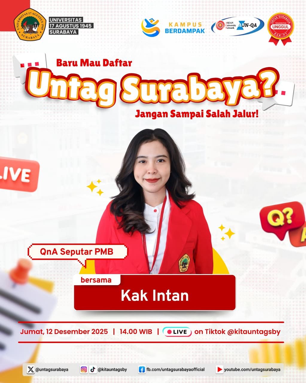 QNA Seputar PMB UNTAG