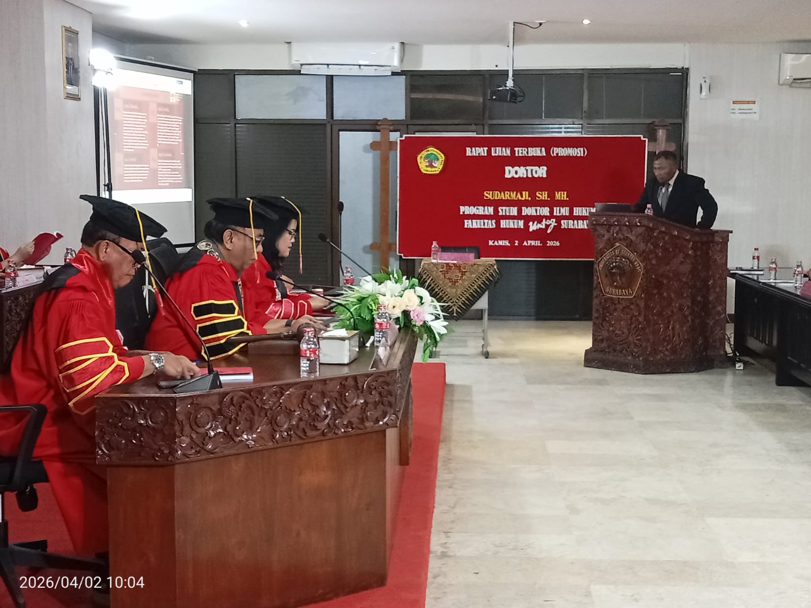 Pelaksanaan Ujian Terbuka an. Sudarmaji