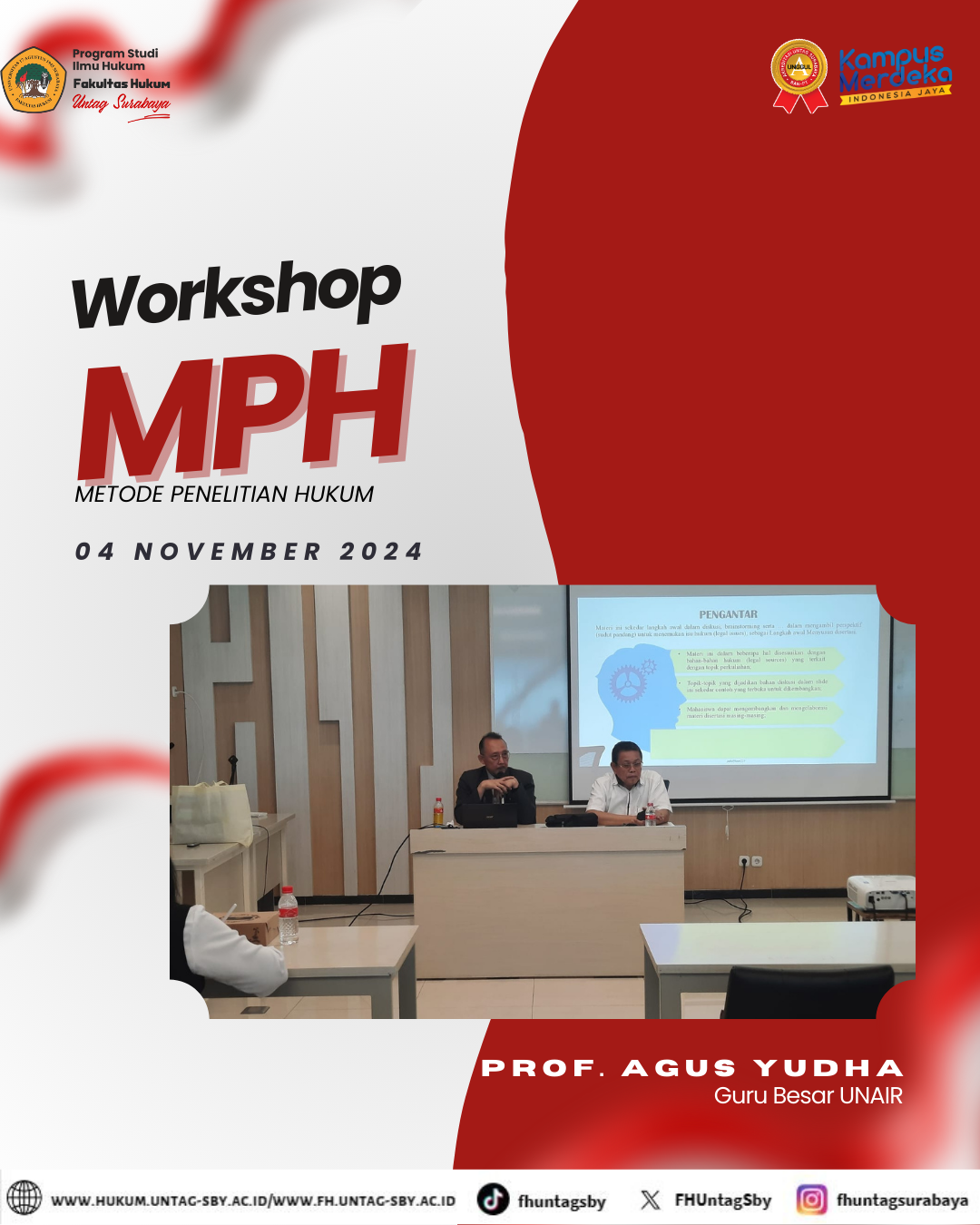 Pelaksanaan Workshop Metode Penelitian Hukum